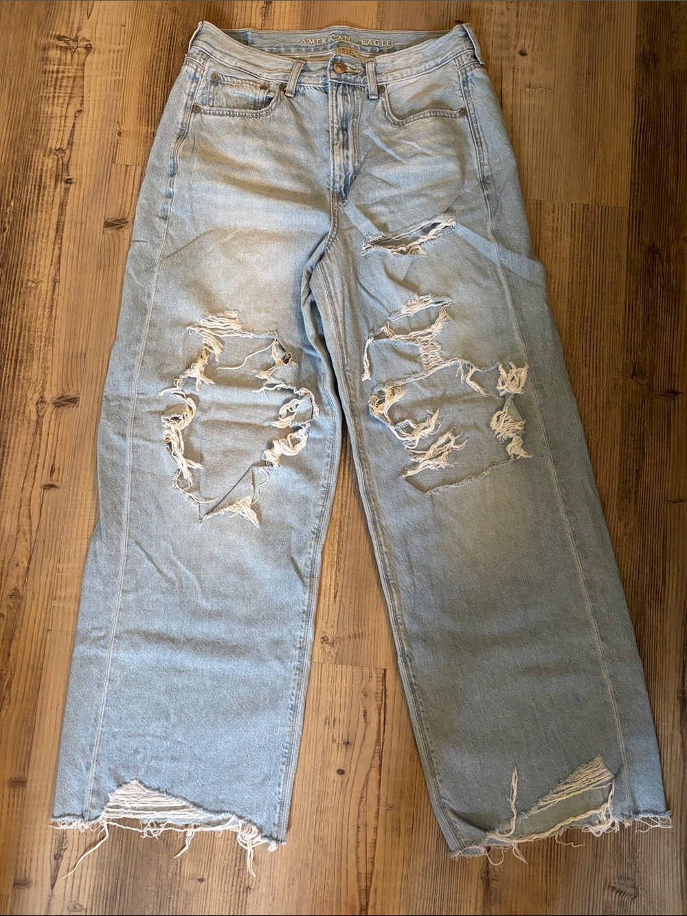 American Eagle distressed denim